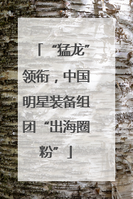 “猛龙”领衔，中国明星装备组团“出海圈粉”