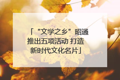 “文学之乡”昭通推出五项活动 打造新时代文化名片