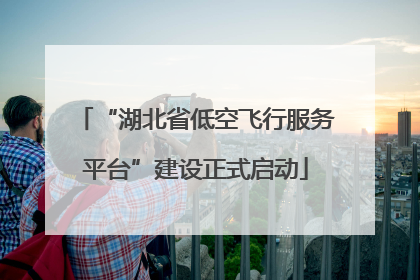 “湖北省低空飞行服务平台”建设正式启动