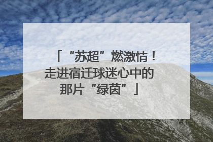 “苏超”燃激情！走进宿迁球迷心中的那片“绿茵”