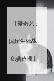爱奇艺：国足生死战免费直播