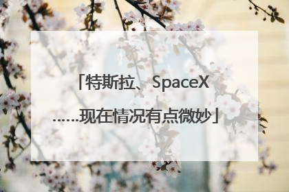 特斯拉、SpaceX……现在情况有点微妙