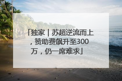 独家｜苏超逆流而上，赞助费飙升至300万，仍一席难求