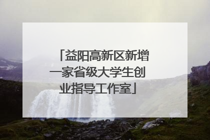 益阳高新区新增一家省级大学生创业指导工作室