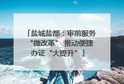 盐城盐都：审前服务“微改革” 推动便捷办证“大提升”