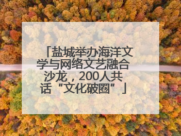 盐城举办海洋文学与网络文艺融合沙龙，200人共话“文化破圈”