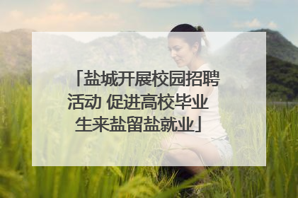 盐城开展校园招聘活动 促进高校毕业生来盐留盐就业