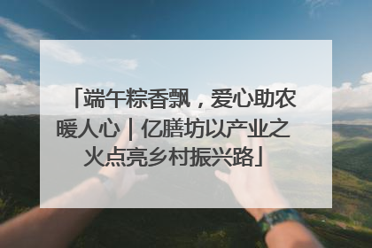 端午粽香飘，爱心助农暖人心｜亿膳坊以产业之火点亮乡村振兴路