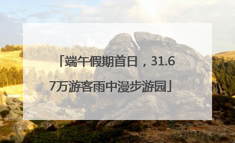端午假期首日，31.67万游客雨中漫步游园