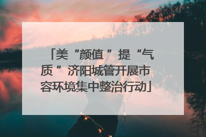 美“颜值 ”提“气质 ”济阳城管开展市容环境集中整治行动