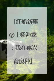 红船新事⑦丨杨海龙：我在嘉兴育良种