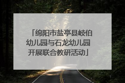 绵阳市盐亭县岐伯幼儿园与石龙幼儿园开展联合教研活动