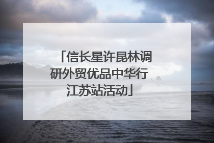 信长星许昆林调研外贸优品中华行江苏站活动