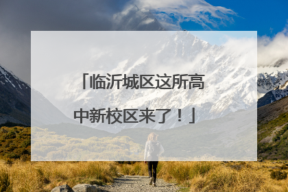 临沂城区这所高中新校区来了！