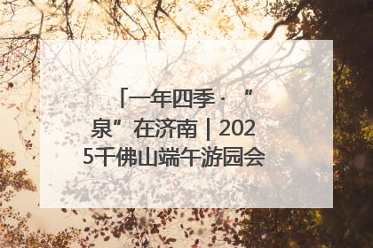 一年四季 · “泉”在济南｜2025千佛山端午游园会邀您共享亲子时光