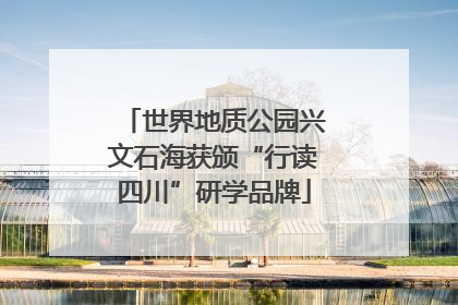 世界地质公园兴文石海获颁“行读四川”研学品牌