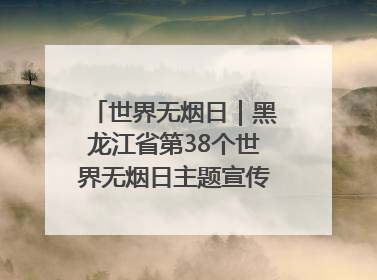 世界无烟日｜黑龙江省第38个世界无烟日主题宣传活动在哈启动