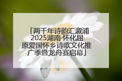 两千年诗韵汇溆浦 2025湖南·怀化屈原爱国怀乡诗歌文化推广季暨龙舟赛启幕