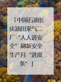 中国石油长庆油田采气二厂“人人讲安全”刷新安全生产月“进度条”