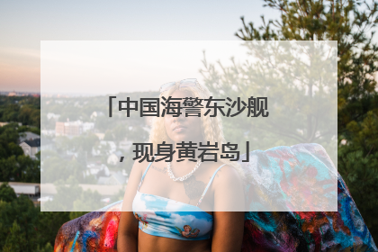 中国海警东沙舰，现身黄岩岛
