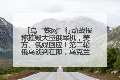 乌“蛛网”行动战报称摧毁大量俄军机，美方、俄媒回应！第二轮俄乌谈判在即，乌克兰提出三大诉求