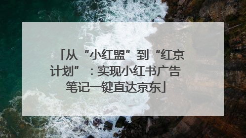 从“小红盟”到“红京计划”：实现小红书广告笔记一键直达京东