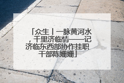 众生丨一脉黄河水，千里济临情——记济临东西部协作挂职干部陈姗姗