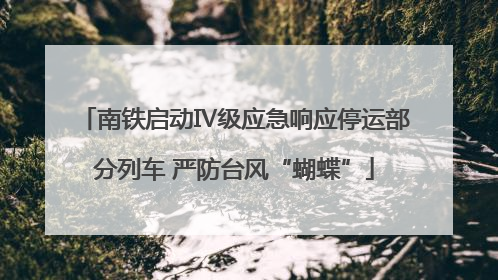 南铁启动Ⅳ级应急响应停运部分列车 严防台风“蝴蝶”