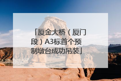 厦金大桥（厦门段）A3标首个预制墩台成功吊装