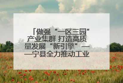 做强“一区三园”产业集群 打造高质量发展“新引擎”——宁县全力推动工业经济提质增效
