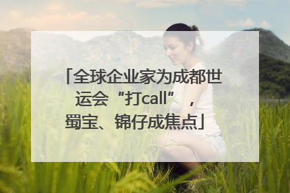 全球企业家为成都世运会“打call”，蜀宝、锦仔成焦点