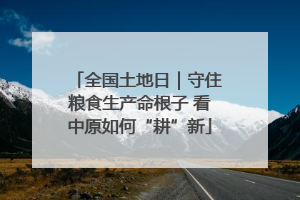 全国土地日｜守住粮食生产命根子 看中原如何“耕”新