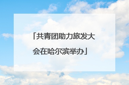 共青团助力旅发大会在哈尔滨举办