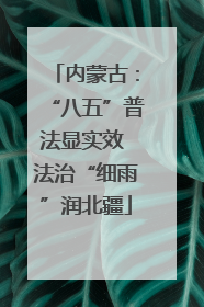 内蒙古：“八五”普法显实效 法治“细雨”润北疆