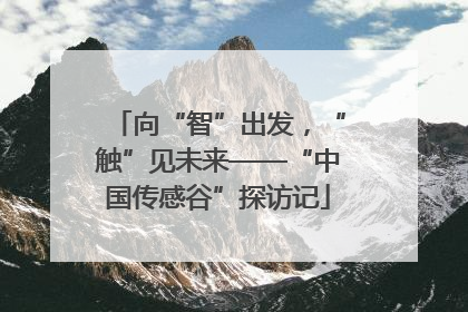 向“智”出发，“触”见未来——“中国传感谷”探访记