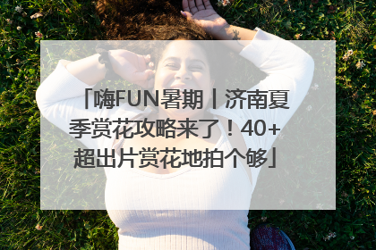 嗨FUN暑期丨济南夏季赏花攻略来了！40+超出片赏花地拍个够