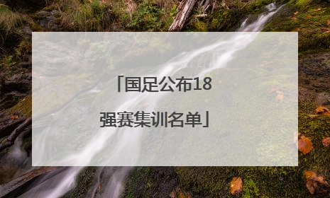 国足公布18强赛集训名单
