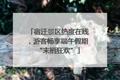 宿迁景区热度在线，游客畅享端午假期“末梢狂欢”