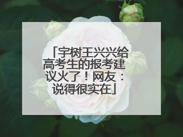 宇树王兴兴给高考生的报考建议火了！网友：说得很实在