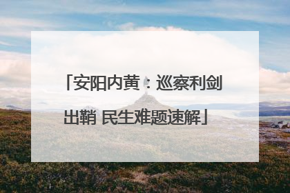 安阳内黄：巡察利剑出鞘 民生难题速解