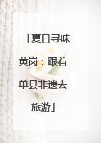 夏日寻味黄岗：跟着单县非遗去旅游