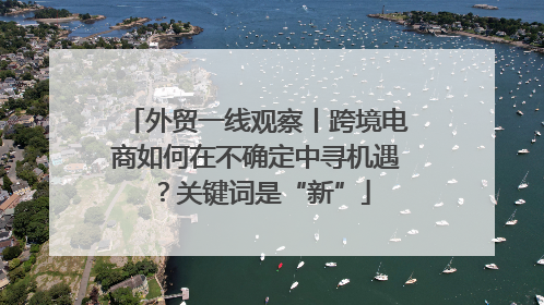 外贸一线观察丨跨境电商如何在不确定中寻机遇？关键词是“新”