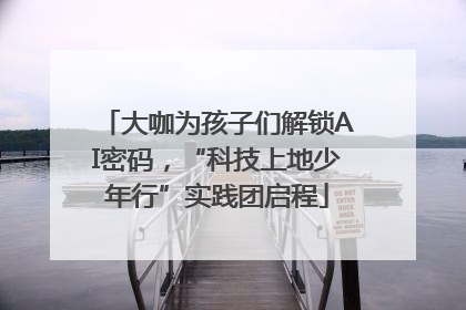 大咖为孩子们解锁AI密码，“科技上地少年行”实践团启程