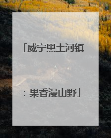 威宁黑土河镇：果香漫山野