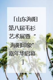 山东海阳第八届毛衫艺术展暨“海阳印象”嘉年华启幕
