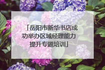 岳阳市新华书店成功举办区域经理能力提升专题培训