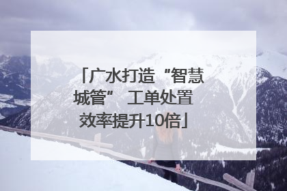 广水打造“智慧城管” 工单处置效率提升10倍