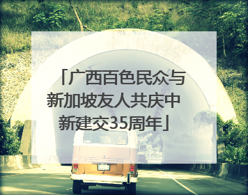广西百色民众与新加坡友人共庆中新建交35周年
