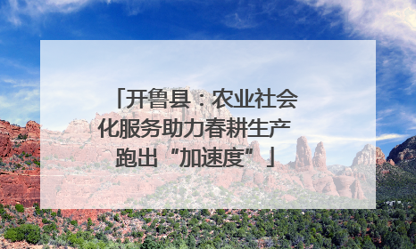 开鲁县：农业社会化服务助力春耕生产跑出“加速度”