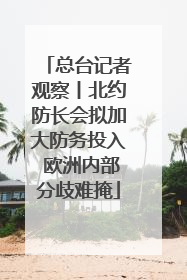 总台记者观察丨北约防长会拟加大防务投入 欧洲内部分歧难掩